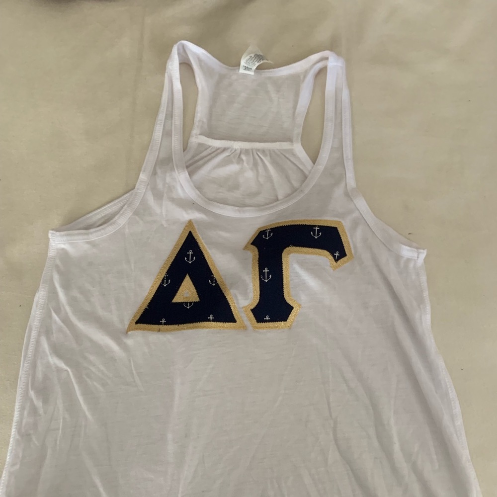 Delta gamma letters (tank)